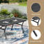 Ensemble repas d'extérieur 6 personnes avec banc-1444815664