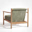 Chaise d'appoint rembourrée avec cadre en bois-119236250