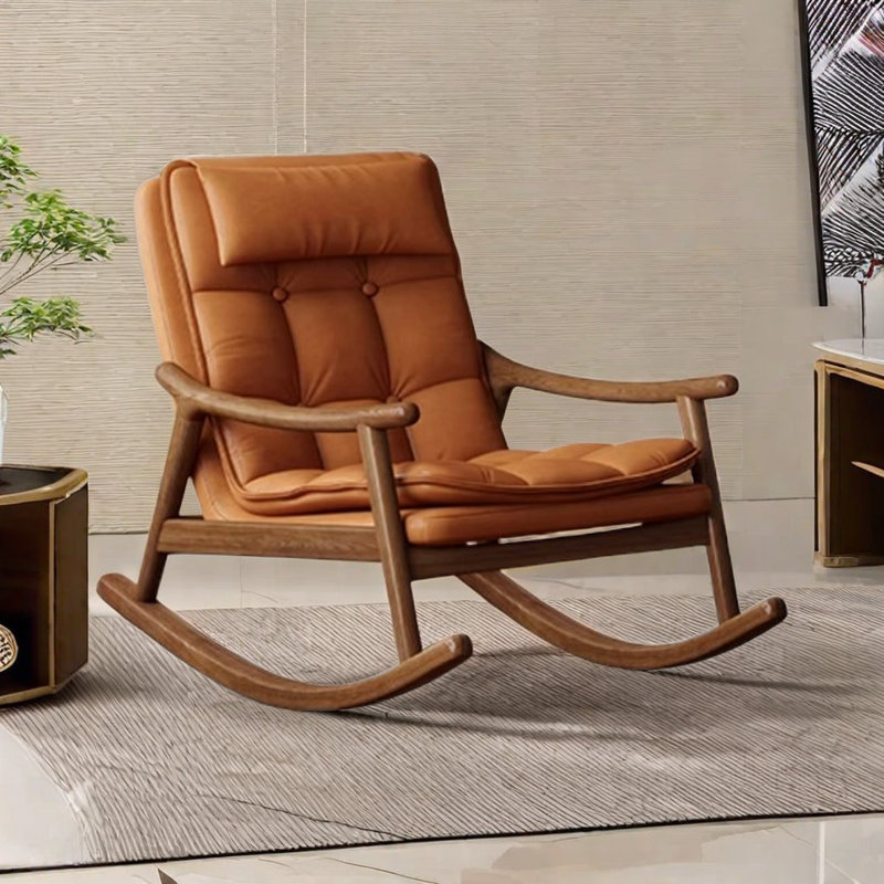 Chaise berçante Nordic, Brun