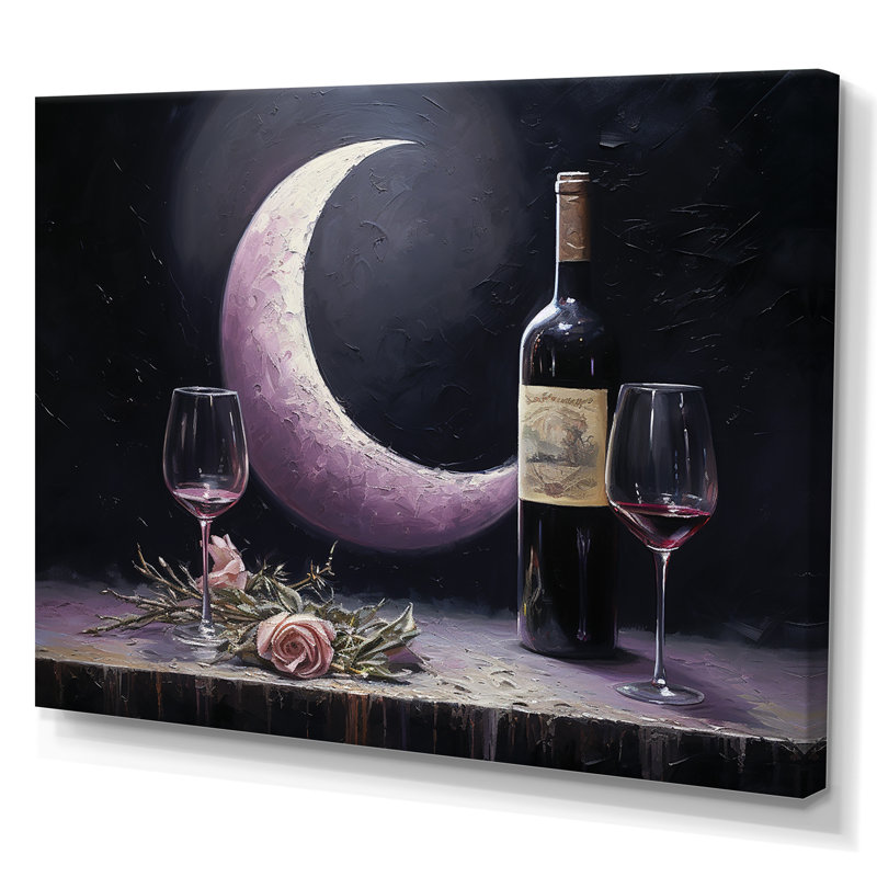 Sommeliers solitude sur toile, H 12 po x l 20 po x P 1 po, Toile tendue