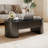 Lift-top Coffee Table With Hidden Storage, Oval Coffee Table With Lift-up Tabletop, Mid-century Modern Style Coffee Table-599682503
