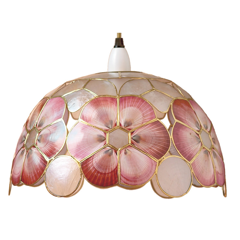 Sputnik 12cm H Metal Bowl Pendant Shade ( Screw On ) in Red