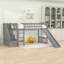 Lit mezzanine simple avec échelle et glissade-902528042
