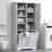 Bathroom Freestanding Multiple Storage Space Cabinet With Doors And Drawers, Tilt-Out Laundry Hamper, Open Shelve & Adjustable Shelf-354473940