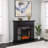 Wansford Criss Cross Fireplace with Mirror Detail