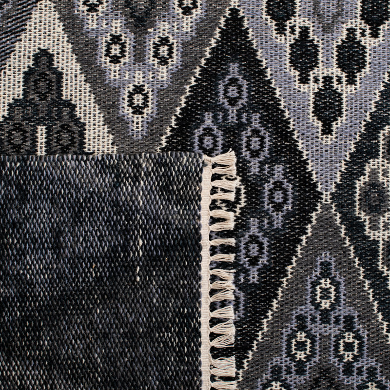 Alsa Flat Weave Wool Geometric Rug, Runner 2'3" x 7'
