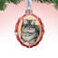3'' Glass Holiday Shaped Ornament