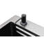 Évier de cuisine Waterfall, cuve simple en acier inoxydable noire, poste de travail multifonctionnel avec robinet de pluie et planche à découper, évier simple en acier inoxydable