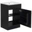 Meuble-lavabo de 20 po avec lavabo et tablette de porte, tablette réglable-680515510