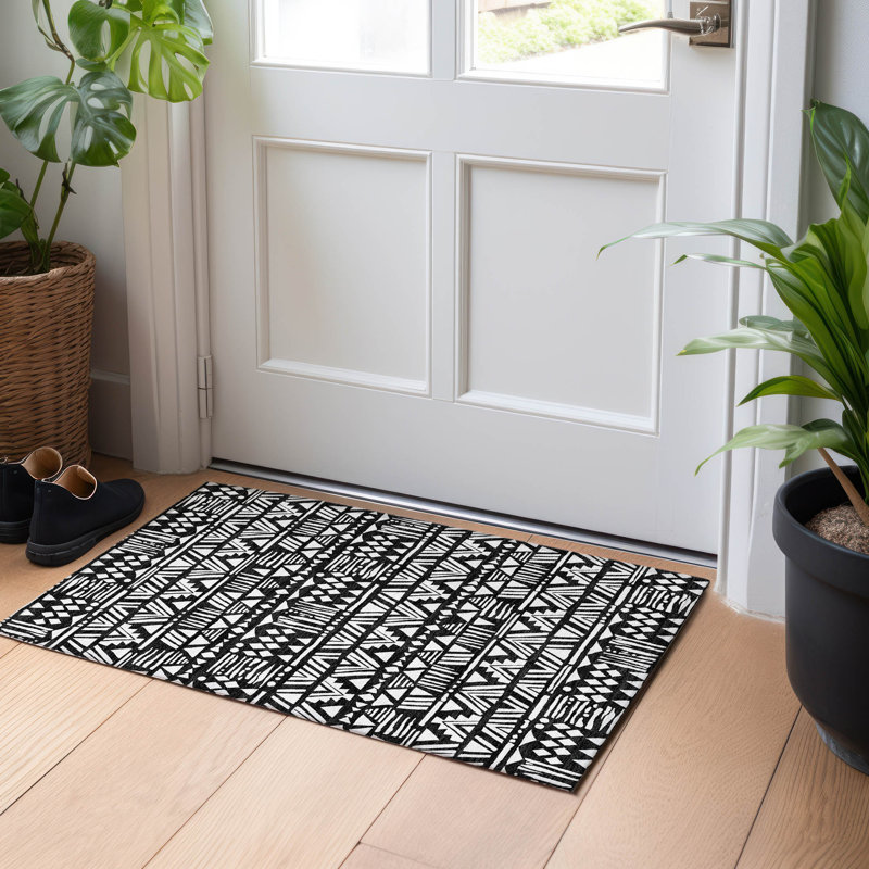 Tapis intérieur / extérieur Maliana, Rectangle 1 pi 8 po x 2 pi 6 po