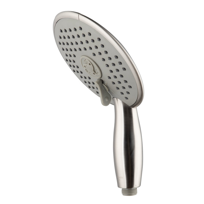 Brushed Nickel Dual Shower Head with 8-Ft Hose
