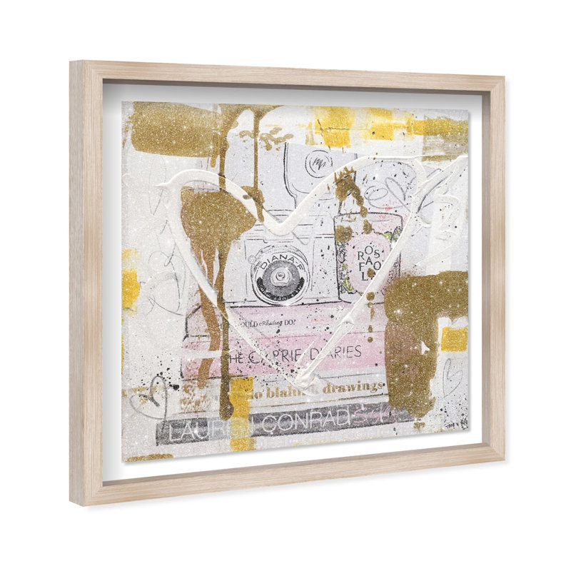 Oliver Gal Snap Gold Revisited Fashion - Diamond Dust Shadowbox Framed Wall Art, Cream, 26" H x 26" W