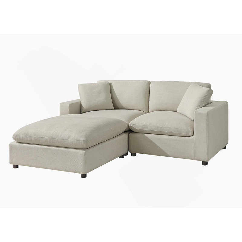 Ensemble de 3 pièces modulaires, Polyester beige
