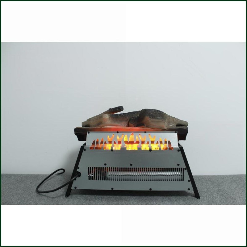 Indoor Electric Fireplace Insert, 23 Inch 3D Log Set, 1500W Infrared Heater | Antique Black | Vent Free