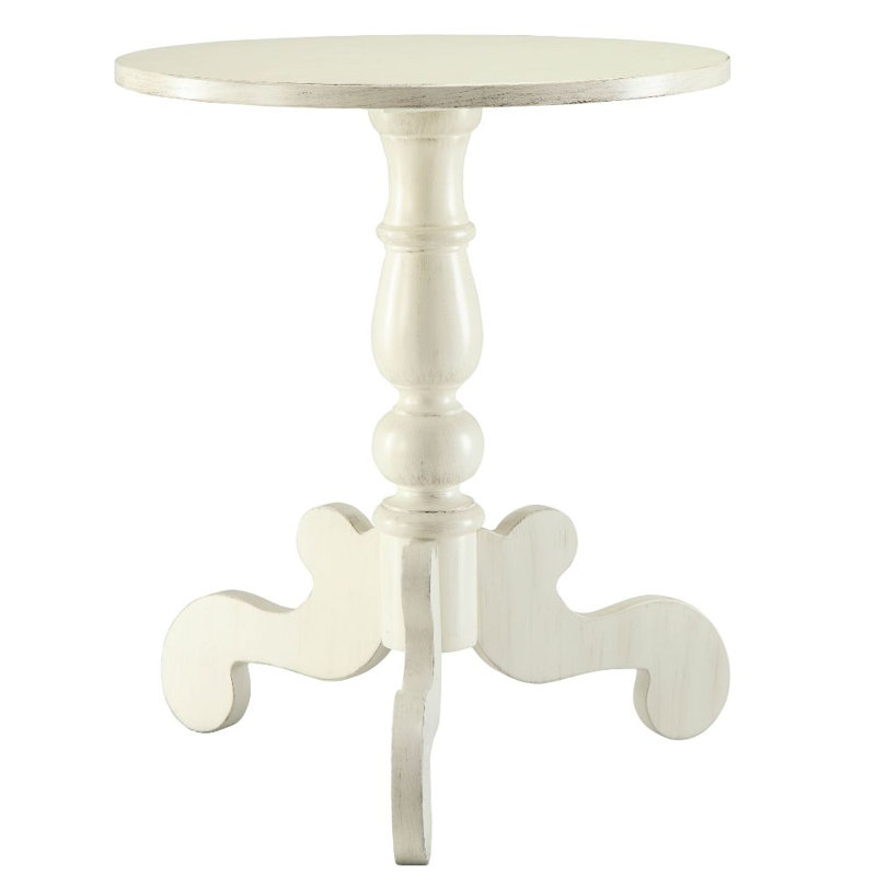 Table de bout à piédestal, Crème