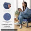 Chaise berçante d'extérieur en osier avec coussins rembourrés Outsunny-1212687630