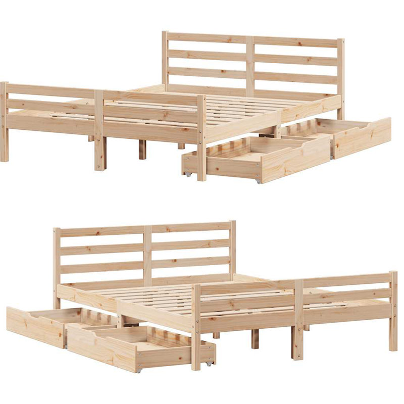 Solid Wood Bed Frame