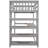 Twin Size Loft Bed In Gray With Storage Desk And Shelves - Solid Wood For Comfortable Sleep Under Construction Of Bedroom Efficiency Space Saving-538144897