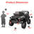 24 Volt Ride On Toys With Remote Control，Electric Ride on Truck Car for Kids ，Bluetooth Music, LED Lights，Spring Suspension，3 Speed-103078878