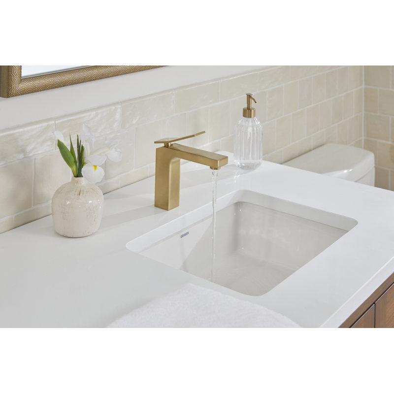 Avian Single Hole Bathroom Faucet with Drain Assembly, Brushed Bronze