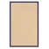 Nannette Handmade Light Beige Berber with Navy Blue Cotton Border Area Rug
