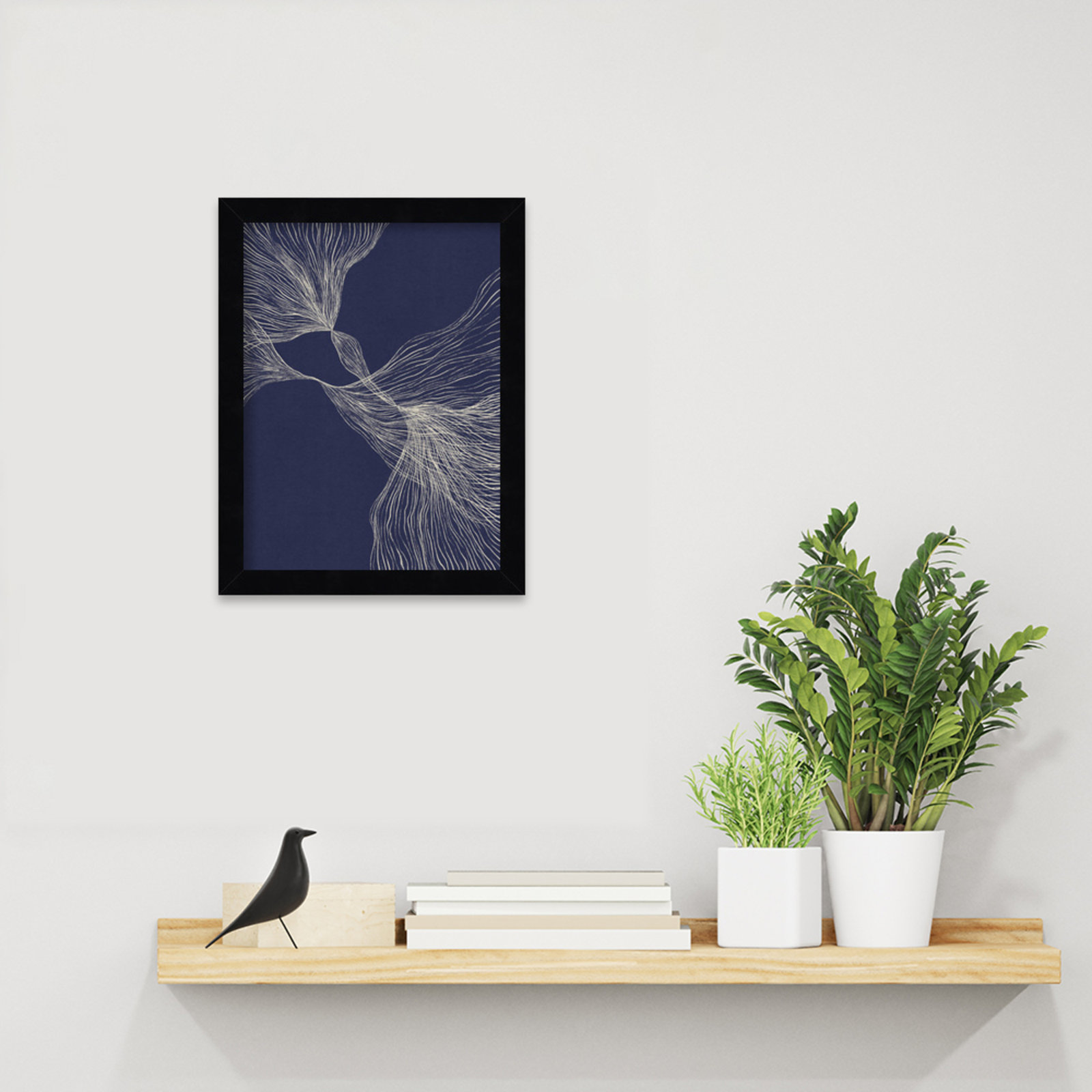 Interaction 1 by Alisa Galitsyna, 13" H x 10" W x 1" D, Black