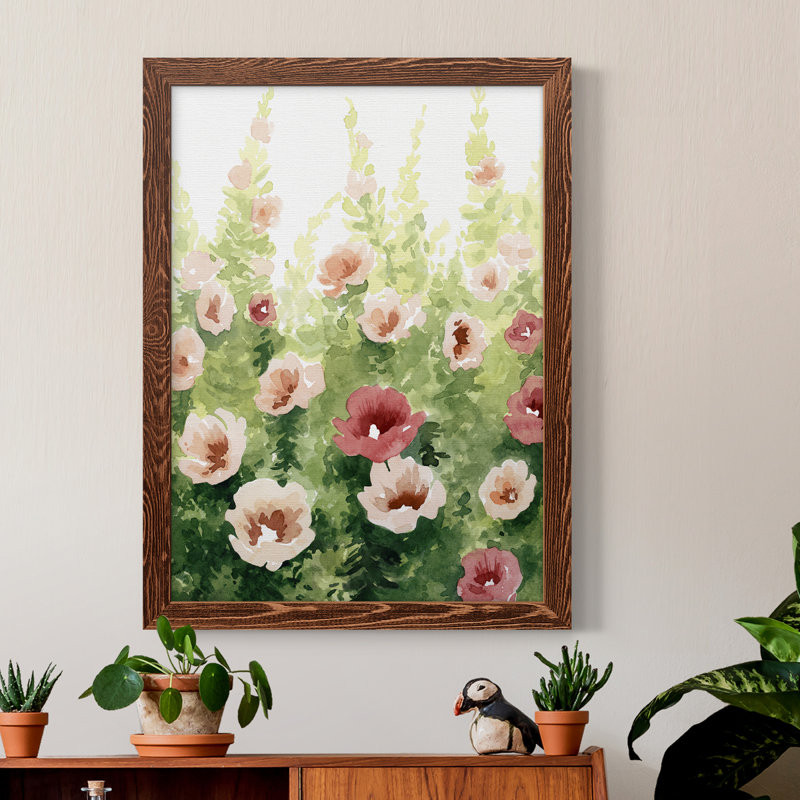 Toile encadrée de qualité supérieure Sunlit Flora II - prête à être accrochée, Érable encadré, H 20 po x l 24 po x P 1 po