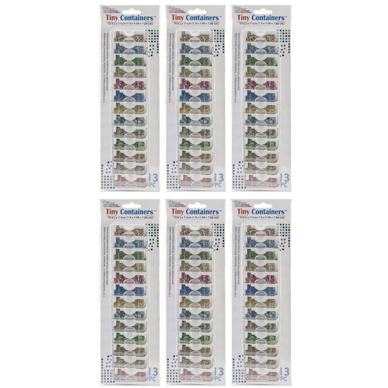 Elizabeth Ward Bead Storage Solutions 13 Piece Art Carrying Case (6 Pack)