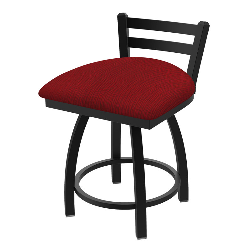 Tabouret de coiffeuse Jackie, Tissu-graphique alpin, Noir froissé