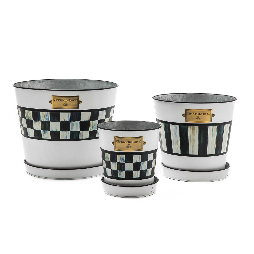 Spectator Pots and Saucers, 3 - Piece Set MacKenzie-Childs