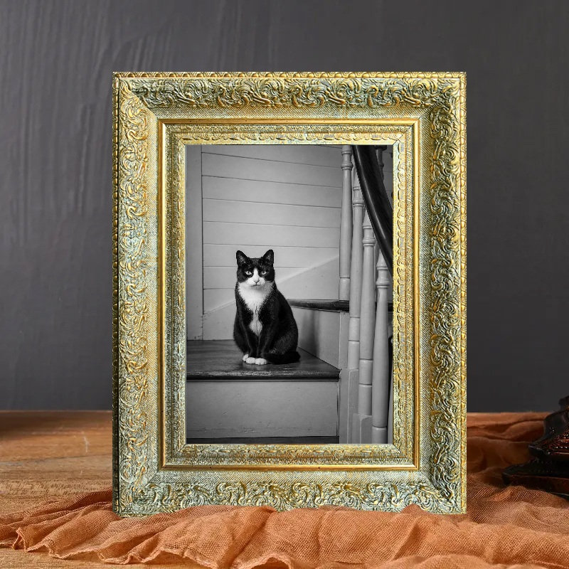Cadre photo poli antique 3 pièces 11 "x 14" avec protecteur photo, Or antique, 3, 11 po x 14 po