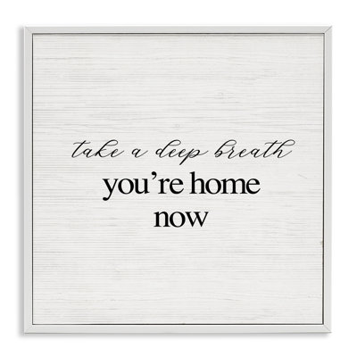 Home Now, phrase minimale, estampe numérique par Daphne Polselli