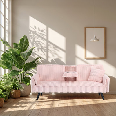 Canapé en velours côtelé l 72,04 po x P 38,58 po x H 31,1 po Amesbury