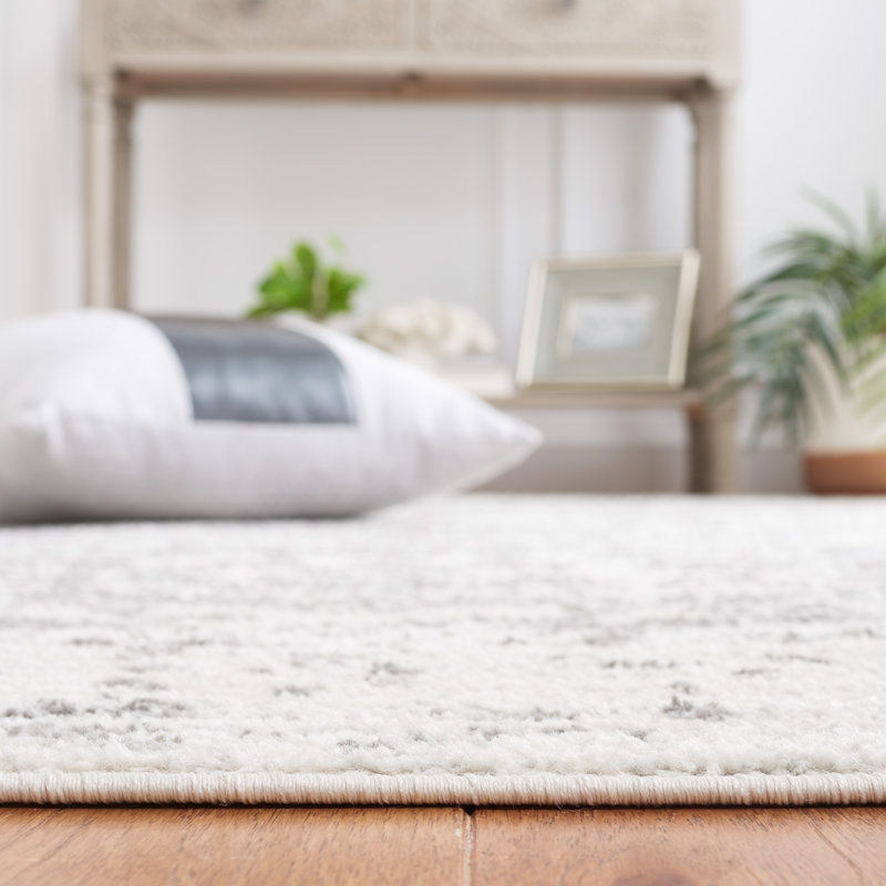 Peter Silver/Ivory Area Rug, Rectangle 235 x 305cm