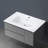 Integrated White Ceramic Basin, Drain Not Included