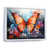 White Floater Framed