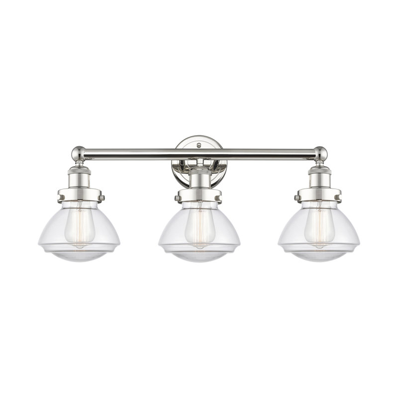 Almarosa 3 - Light Dimmable Vanity Light, Clear, Polished Nickel