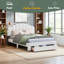 Grand lit plateforme tapissier Teddy-114194719