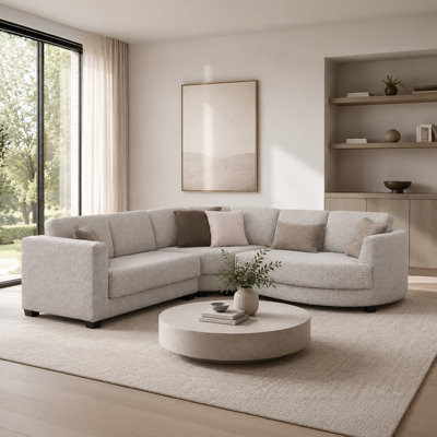 Canapé modulaire en tissu Tuzla, naturel