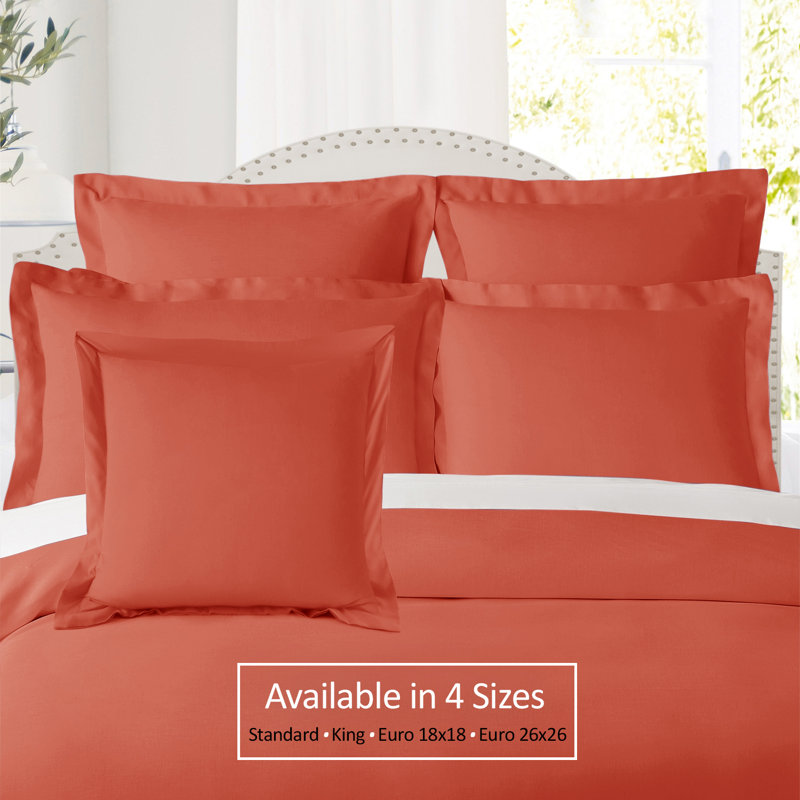 Pillow Sham, Orange, 20" x 36"