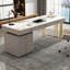 Bureau double caisson en pierre frittée avec tiroirs-910476816-910476818