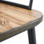 Chaise de salle à manger d'intérieur 2 chaises, bouleau, structure en métal, base noir mat, + métal, l 24,21 po x H 35,75 po l 23,17 po avec placage de bouleau, pieds