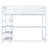White Twin Size Loft Bed With Under Desk And Stylish Shelves - Made Of Pine For A Bedroom In Efficient Enchanting Storage Concepts Crafted Using Magical-538144902