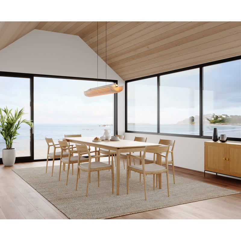 Lex 1 - Light LED Pendant, Black, White Washed Oak
