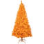 Pre-Lit Medium Artificial Pine Christmas Tree - Orange - Clear Lights-601159260