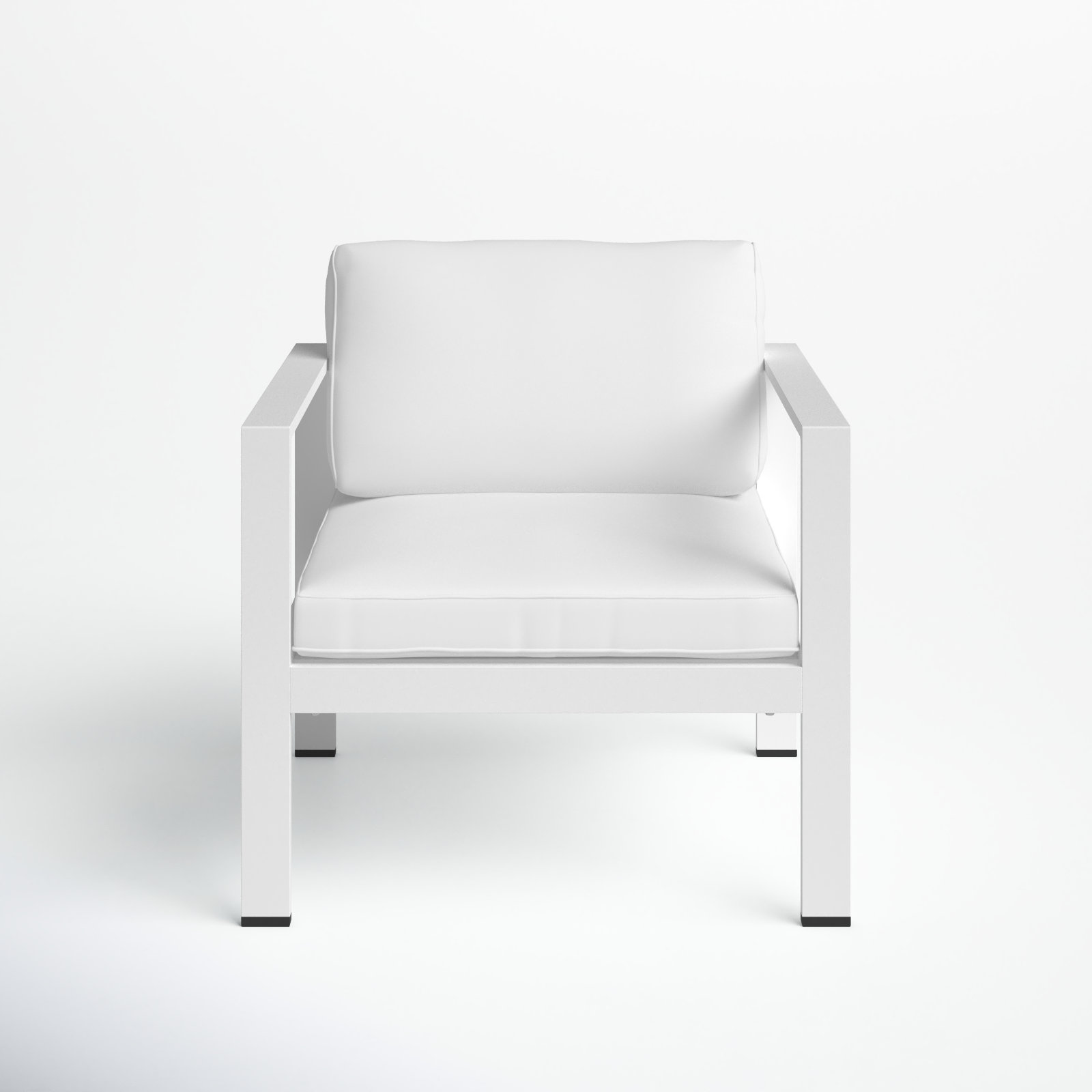 Aynura Patio Lounge Chair, White