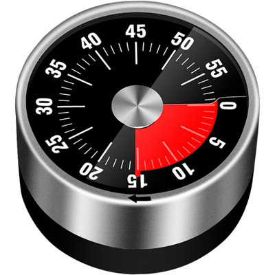 Kitchen Timer Magnetic, Visual Timer for Kids,60-Minute Visual Countdown Timer with Loud Alarm