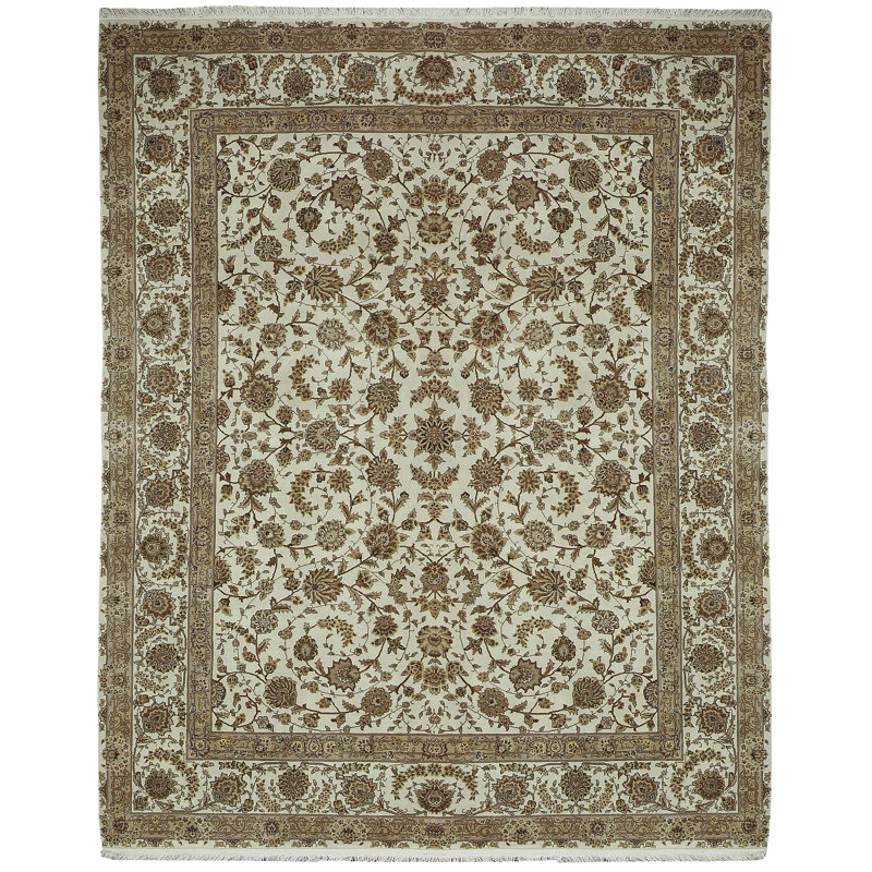 Alvild Wool Oriental Indoor Rug, Rectangle 7'9" x 9'9"