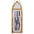 48"H Cathedral Inspired Stained Glass Window Panel-608302867