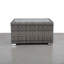 Contemporary Slatted Side Table with Aluminum Top – Ready to Use